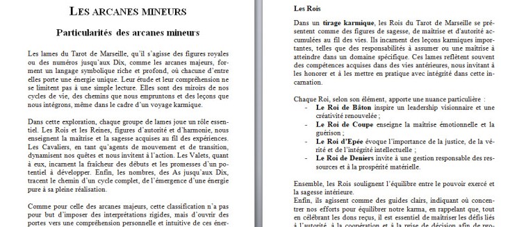 Extrait du livre Tirage karmique avec le Tarot de Marseille - Auteur : Philippe Orsoni Extrait du livre Tirage karmique avec le Tarot de Marseille - Auteur : Philippe Orsoni