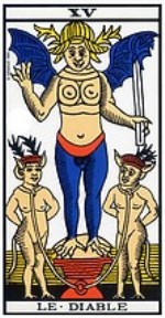 Tarot de Marseille - Le Diable